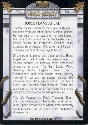 Horus Plans Ahead II